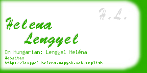 helena lengyel business card